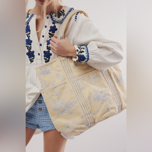Free People Printed Caravan Tote - Picture 2 of 3